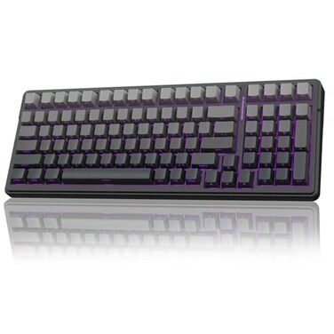 AULA F99 Wireless Mechanical KeyboardGasket Structure Hot Swappable Custom KeyboardRGB BacklitCreamy SoundSide Printed PBT Keycaps24GHzUSBCBT50 Computer Gaming Keyboards