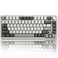 YUNZII B75 PRO Wireless Mechanical Keyboard75 Layout with KnobHot Swap Gasket Custom StructureCreamy Prelubed SwitchesRGB BacklitBluetoothTypeC24G for WinMacCocoa Cream V2 SwitchGrey