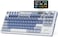 RK ROYAL KLUDGE Wireless Gaming Keyboard with Screen and Dual Knob 75 Percent 24GhzBluetoothUSBC Mechanical Keyboard with Gasket Structure RGB Backlit Hot Swappable Cream Switch Blue