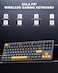 AULA F87 Wireless Mechanical Keyboard 75 TKL Custom Hot Swappable Gaming Keyboards with PBT Keycaps Prelubed Greywood Switches RGB Backlit Creamy Keyboard 24GHzUSBCBT50