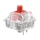 Glorious Fox Linear Mechanical Switches for Mechanical Keyboards 110 PCS 3pin Transparent for MAX RGB PreLubed 45g Force for Gaming and Typing Compatible with MX Keycaps