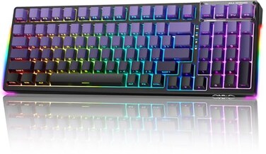 AULA Mechanical Keyboard Wireless Gaming Keyboards TriMode Bluetooth24GUSBC Hot Swappable 99 Keys Custom Creamy Keyboard 99 Keys Full Size Computer Keyboards for PC Xbox PS5 MAC