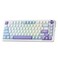 Redragon K673 MAX 75 Wireless Gasket RGB Gaming Keyboard 3Modes 81 Keys PBT Compact Mechanical Keyboard wHotSwap Socket Dedicated Knob Control 5Layer Noise Dampening Custom Linear Switch