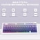 AULA F75 Pro Wireless Mechanical Keyboard75 Hot Swappable Custom KeyboardRGB BacklitPrelubed Linear SwitchesSide Printed PBT Keycaps Mechanical Gaming KeyboardsGradient Purple