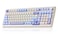 AULA 99 Key Keyboard TriMode Bluetooth24GHzUSBC Cute Creamy Gaming Keyboard with Number Pad RGB Backlit Media Knob Custom Mechanical Feel Computer Keyboards for MAC Xbox PC Gamer Purple