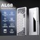 YUNZII AL68 Wireless Mechanical KeyboardFull Aluminum CNC60 Layout with Knob QMKVIA SoftwareGasket MountedHot SwappableRGB BacklitBT24GUSBC for MacWin Silver Cocoa Cream V2