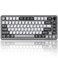 YUNZII B75 PRO Wireless Mechanical Keyboard75 Layout with KnobHot Swap Gasket Custom StructureCreamy Prelubed SwitchesRGB BacklitBTTypeC24G for WinMacCocoa Cream V2 SwitchDark Grey