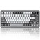 YUNZII B75 PRO Wireless Mechanical Keyboard75 Layout with KnobHot Swap Gasket Custom StructureCreamy Prelubed SwitchesRGB BacklitBTTypeC24G for WinMacCocoa Cream V2 SwitchDark Grey