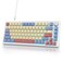 iTastatur 75 Wired Mechanical Gaming Keyboard Hot Swappable Gasket Mount White Switch 82 Keys TKL NKRO Creamy for PC Laptop Windows Gamer Marshmallow