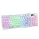 Odpaltoy F98 Pro 95 HotSwappable Mechanical Keyboard Transparent Keycaps RGB Backlit Gaming Keyboard TriMode BT5024GUSBC OLED Display 4000mAh Battery Pink White