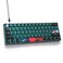 Ussixchare 60 Percent Gaming Keyboard 60 Mechanical Keyboard LED Backlit Ultra Compact Wired Keyboard with Red Switch for Windows Laptop Gamer61 Sound Wave