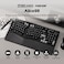 MechLands Feker Alice98 Ergonomic 98 Keys Custom Mechanical Keyboard VIA Programmable USBC Wired Gaming Keyboard Hot Swappable 5 Layer Paddings Control Knob NKRO RGB for WinMac Black