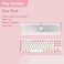 KEEBMONKEY WOBKEY Crush 80 Reboot CNC Aluminum 5Second QuickRelease TripleMode Connectivity Mechanical Keyboard with Superior Acoustics Pro Pink