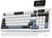 RedThunder K95 Wireless Mechanical Keyboard TFT Screen Knob TriMode BT5024GHzUSBC Hot Swappable Custom Prelubed Linear Switches Gasket Structure RGB Gaming Keyboard Snowy WhiteBlue