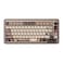 Akko MU02 Mechanical Keyboard with Walnut Wooden Case 75 RGB 24G WirelessBluetoothWired HotSwappable Gaming Keyboard with PBT DyeSub Keycaps for Mac Win Mountain Seclusion Rosewood Switch