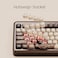 Akko MU02 Mechanical Keyboard with Walnut Wooden Case 75 RGB 24G WirelessBluetoothWired HotSwappable Gaming Keyboard with PBT DyeSub Keycaps for Mac Win Mountain Seclusion Rosewood Switch