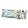 Redragon K719 Wireless Gasket Gaming Keyboard wHype Screen Knob 95 Keys Mechanical Keyboard EasyControl 114 TFT Info Display 5Layer Noise Dampening Custom Linear Switch Jade Cloud Color