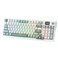 Redragon K719 Wireless Gasket Gaming Keyboard wHype Screen Knob 95 Keys Mechanical Keyboard EasyControl 114 TFT Info Display 5Layer Noise Dampening Custom Linear Switch Jade Cloud Color