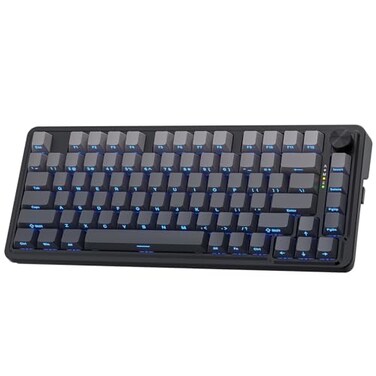 Redragon K673 GB 75 Wireless Gasket RGB Gaming Keyboard 3Modes 81 Keys PBT Compact Mechanical Keyboard wHotSwap Socket Dedicated Knob Control 5Layer Noise Dampening Custom Linear Switch
