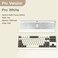 KEEBMONKEY WOBKEY Crush 80 Reboot CNC Aluminum 5Second QuickRelease TripleMode Connectivity Mechanical Keyboard with Superior Acoustics Pro White