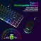 CHONCHOW 60 Wireless Gaming Keyboard and Mouse Combo RGB Backlit Rechargeable LED Light Up KeyboardsWireless Gaming Mouse and Keyboard for Xbox PS4 PS5 PC Laptop Black