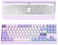 KEEBMONKEY WOBKEY Crush 80 Reboot CNC Aluminum 5Second QuickRelease TripleMode Connectivity Mechanical Keyboard with Superior Acoustics Pro Purple