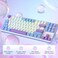 Redragon K707 PRO 80 Wireless Gasket RGB Gaming Keyboard 3Modes 87 Keys TKL Mechanical Keyboard wHotSwap Socket PBT Round Keycaps 5Layer Noise Dampening Custom Linear Switch