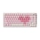YUNZII B75 PRO Wireless Mechanical Keyboard75 Layout with KnobHot Swap Gasket Custom StructureCreamy Prelubed SwitchesRGB BacklitBluetoothTypeC24G for WinMacMilk SwitchPink