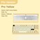 KEEBMONKEY WOBKEY Crush 80 Reboot CNC Aluminum 5Second QuickRelease TripleMode Connectivity Mechanical Keyboard with Superior Acoustics Pro Yellow