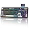 YUNZII IF99 Wireless Mechanical Gaming Keyboard with Smart LCD Display QMKVIA Programmable BT24GUSBC Gasket Mounted Hot Swap RGB 96 Layout for MacWin Black Cocoa Cream V2 Switch