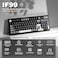 YUNZII IF99 Wireless Mechanical Gaming Keyboard with Smart LCD Display QMKVIA Programmable BT24GUSBC Gasket Mounted Hot Swap RGB 96 Layout for MacWin Black Cocoa Cream V2 Switch