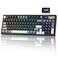 YUNZII IF99 Wireless Mechanical Gaming Keyboard with Smart LCD Display QMKVIA Programmable BT24GUSBC Gasket Mounted Hot Swap RGB 96 Layout for MacWin Black Cocoa Cream V2 Switch