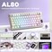 YUNZII AL80 Wireless Mechanical KeyboardFull Aluminum CNC Smart LCD DisplayHot Swappable Gasket Mount 75 Layout with KnobBT24GUSBCQMKVIA Support for WinMac Beige Gateron Zero Switch
