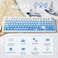 MechLands Aula F99 PRO 96 Mechanical Gaming Keyboard BT50USBC24GHz Wireless Hot Swappable Gasket Custom Keyboard with 8000mAH Battery Rotary Knob RGB Backlit for WinMac Blue