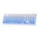 MechLands Aula F99 PRO 96 Mechanical Gaming Keyboard BT50USBC24GHz Wireless Hot Swappable Gasket Custom Keyboard with 8000mAH Battery Rotary Knob RGB Backlit for WinMac Blue