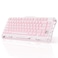 GravaStar Mercury K1 75 Pink Wireless Keyboard Aluminum Alloy Exoskeleton Design Mechanical Gaming Keyboard Gasket HotSwap Socket Linear Switches RGB Backlit