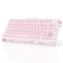 GravaStar Mercury K1 75 Pink Wireless Keyboard Aluminum Alloy Exoskeleton Design Mechanical Gaming Keyboard Gasket HotSwap Socket Linear Switches RGB Backlit