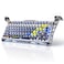 GravaStar Mercury K1 Pro Wireless Mechanical Gaming Keyboard 75 Layout RGB Custom Keyboard HotSwappable Linear Switches Aluminum Alloy Interstellar Silver Brushed Metal Look