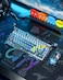 GravaStar Mercury K1 Pro Wireless Mechanical Gaming Keyboard 75 Layout RGB Custom Keyboard HotSwappable Linear Switches Aluminum Alloy Interstellar Silver Brushed Metal Look