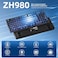 ZORNHER ZH980 Mechanical Keyboard95 Blue Creamy Keyboard with Number PadHotSwappable Custom Gaming KeyboardShine Through Dye Sublimation PBT KeycapsCreamy Sounding Linear Switches