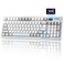 YUNZII IF99 Wireless Mechanical Gaming Keyboard with Smart LCD Display QMKVIA Programmable BT24GUSBC Gasket Mounted Hot Swap RGB 96 Layout for MacWin White Cocoa Cream V2 Switch