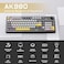 MIKIBY AJAZZ AK980 Wireless Keyboard with Smart Display Knob98 Mechanical Keyboard TriMode BT24GUSBC Hot Swappable PBT Keycaps with RGB Light for Win MacBlackMurad Switch