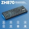 ZORNHER ZH870 Wireless Gaming Mechanical Keyboard80 Black Custom Creamy Sound Keyboard with Spider Web IMD PC KeycapsCreamy Sounding Linear SwitchesHotSwappableRGB Backlit24GHzUSBCBT50