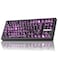 ZORNHER ZH870 Wireless Gaming Mechanical Keyboard80 Black Custom Creamy Sound Keyboard with Spider Web IMD PC KeycapsCreamy Sounding Linear SwitchesHotSwappableRGB Backlit24GHzUSBCBT50