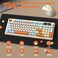 ZIYOU LANG T96 Wireless Gaming Keyboard and Mouse ComboDual Bluetooth24G RGB Backlit Mechanical Feeling Keyboard with Smart Display Knob4000 DPI Gaming Mouse for PC Laptop Mac WinsBlueberry