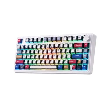 LEOBOG Aula F75 Wireless Mechanical KeyboardCreamy Keyboard with RGB Backlit Hot Swappable 81 Keys 75 Layout Gaming Keyboard Bluetooth24GHzTypeC Creamy Sounding Reaper Switches