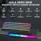 AULA Hero 68 HE 60 Gaming Keyboard Wired Hall Effect Magnetic Switch Keyboard with 8K Hz Polling Rate Side Printed PBT Keycaps RGB Backlit Light Box Customizable Web Software for PCMac Gamers