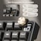 RK ROYAL KLUDGE R87 Pro Wired Mechanical Keyboard with Hot Swappable Knob 75 Creamy Gaming Keyboard 88 Keys TKL Gasket Mounted RGB Backlit with QMKVIA MDA Profile Linear Creamy Switch Black