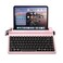 YUNZII QL75 Wireless Typewriter Hot Swap Retro Mechanical KeyboardPunk Round KeycapsRGB Backlit QMKVIA ProgrammableMultiDevice Keyboard with 24GHzTypeCBT50 Pink Cocoa Cream V2 Switch