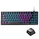 HITIME x XVX M67 60 Keyboard USB Wired Gaming Keyboard with Phantom Keycaps QMKVIA Support HotSwappable RGB Backlit Gasket Structure Creamy Prelubed ICE Switches Black